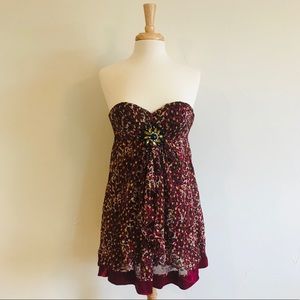 Animal Print Bebe Dress (Size Extra Small)